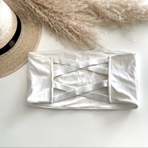 Pacsun white bikini tube top